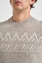 Maglione uomo girocollo beige mélange 465 EN02930 AT.P.CO 