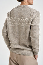 Maglione uomo girocollo beige mélange 465 EN02930 AT.P.CO 
