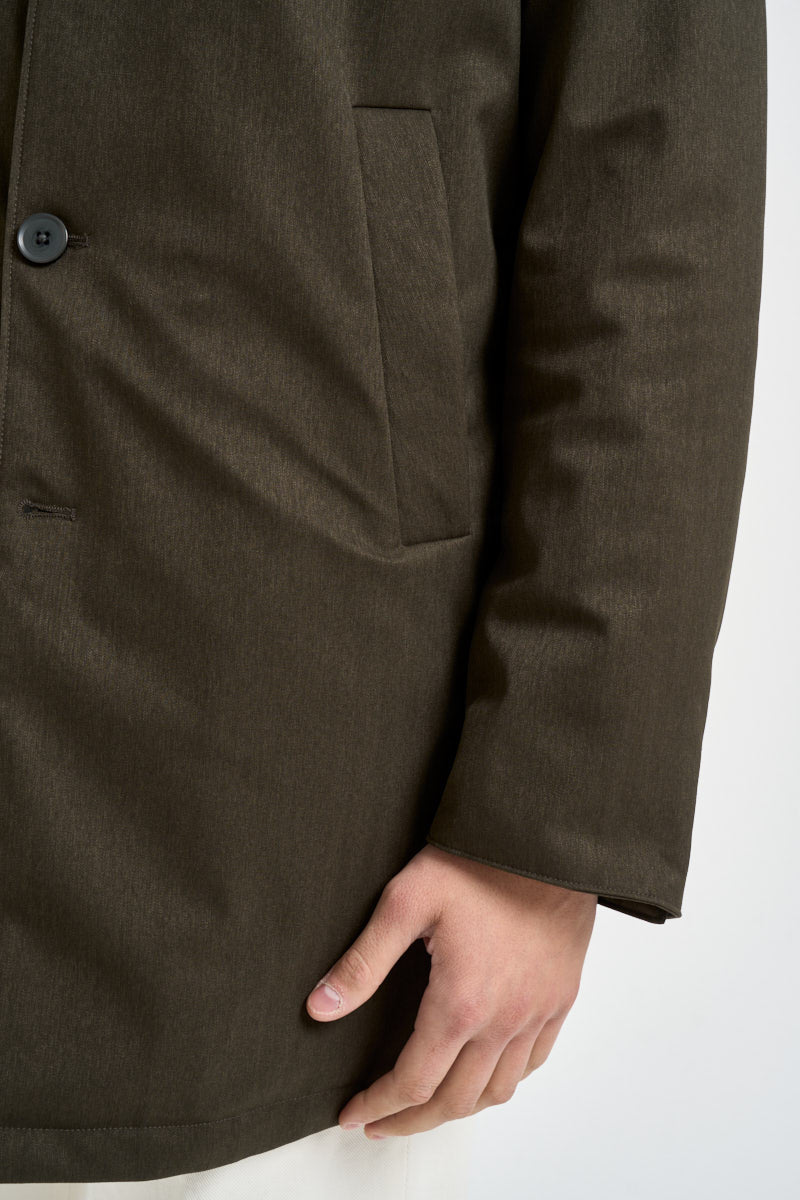 Giaccone uomo midi verde oliva scuro NINO PL060890 AT.P.CO 