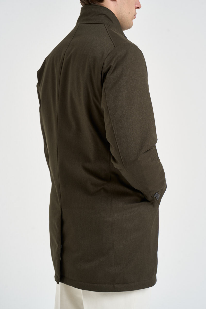 Giaccone uomo midi verde oliva scuro NINO PL060890 AT.P.CO 