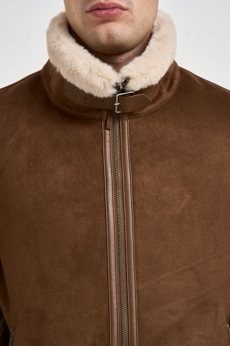 Giubbotto uomo in suede marrone SVEN MT7235 AT.P.CO 
