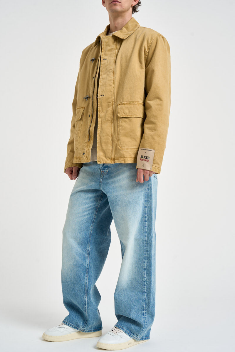 Giacca uomo con alamari giallo canarino THEO 3001190 AT.P.CO 