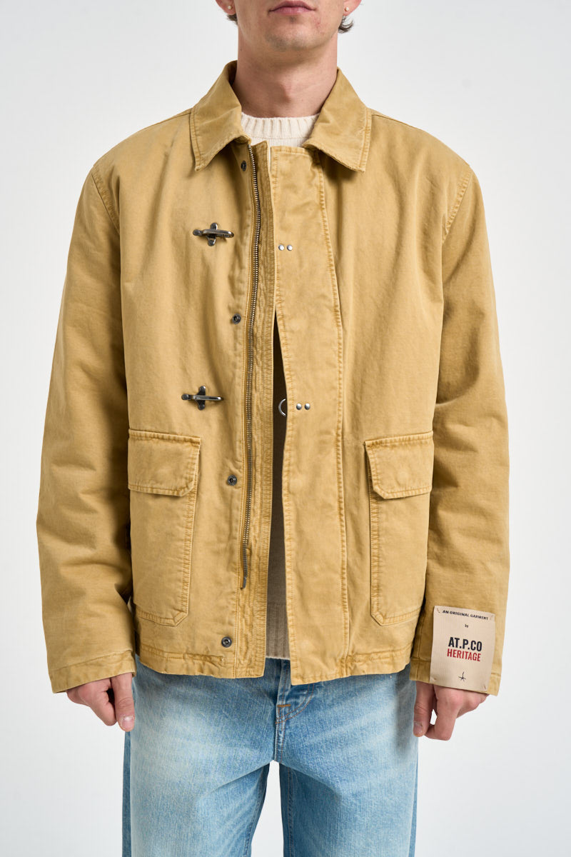 Giacca uomo con alamari giallo canarino THEO 3001190 AT.P.CO 