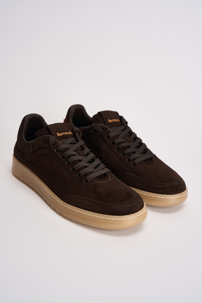Sneakers uomo Giordan in suede marrone BU3355 GIORDANCAMOSCIOMORO BARRACUDA 