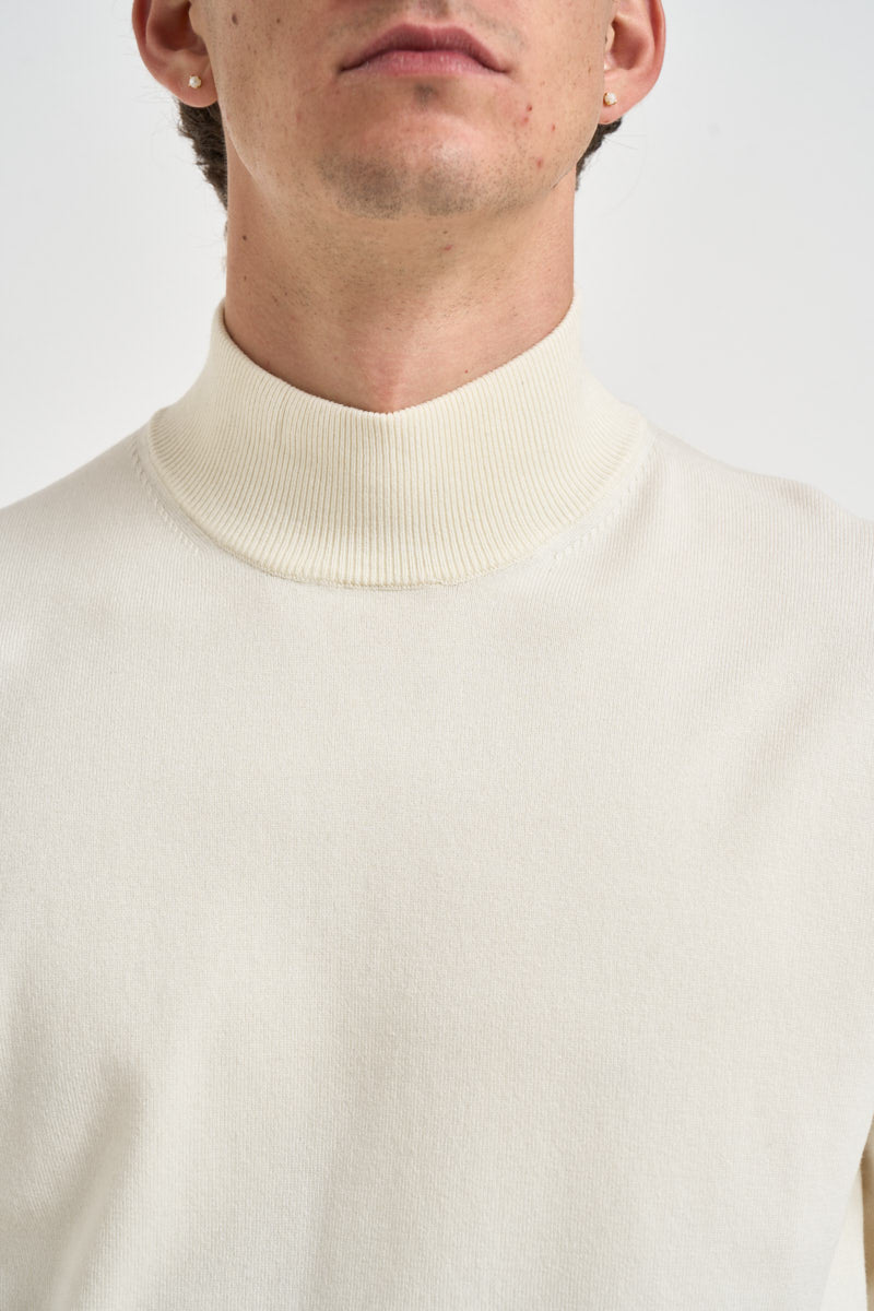 Maglia uomo dolcevita panna 262042 173 BERNA 