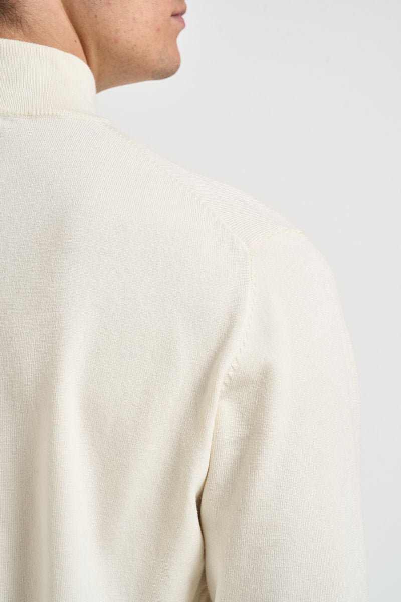 Maglia uomo dolcevita panna 262042 173 BERNA 