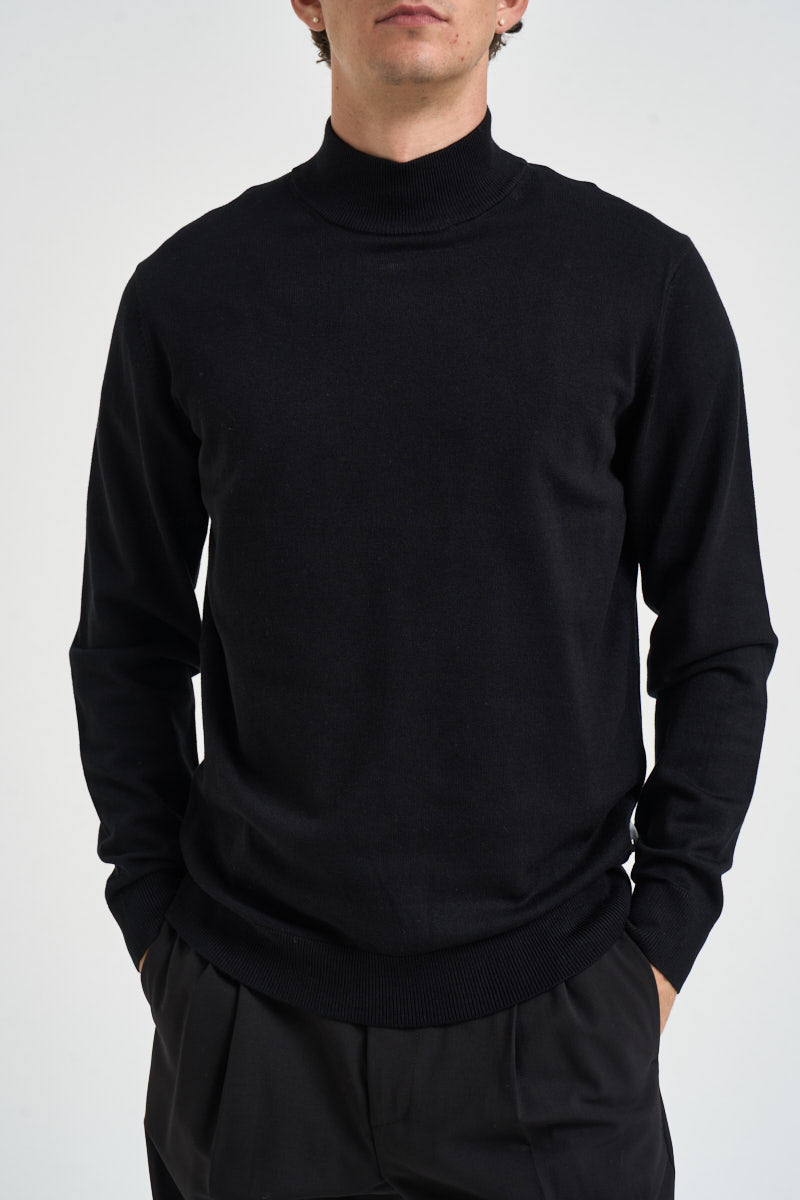 Maglia uomo dolcevita nera 262042 645 BERNA 