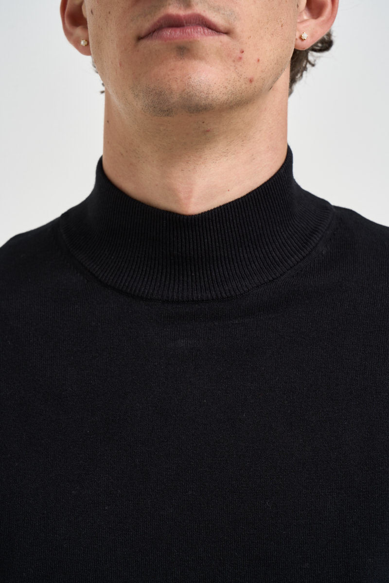 Maglia uomo dolcevita nera 262042 645 BERNA 