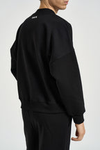 Felpa uomo girocollo nera 262073 01 BERNA 