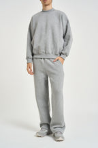 Felpa uomo girocollo grigio melange 262073 21 BERNA 