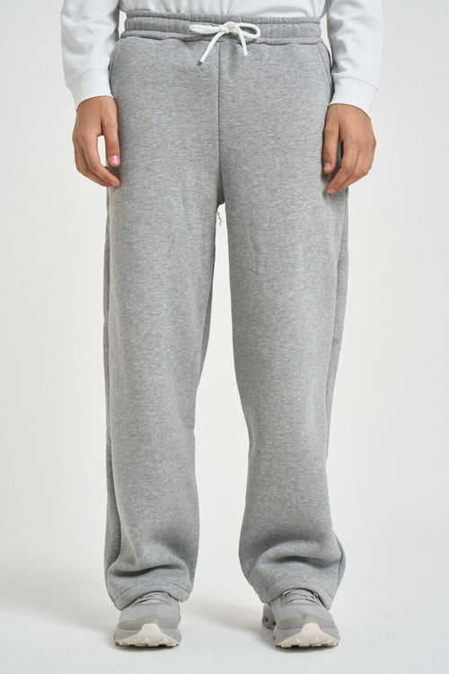 Pantalone uomo jogger grigio melange - 1