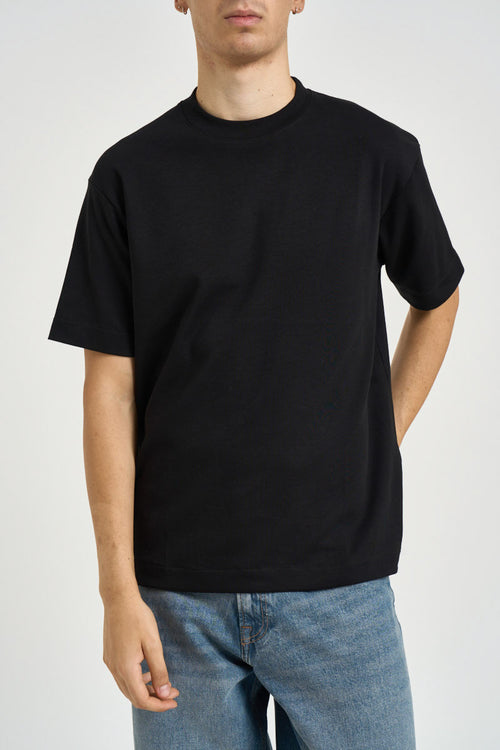 T-shirt uomo girocollo nera - 1