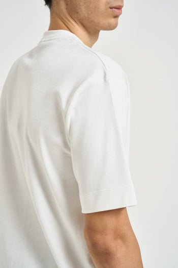 T-shirt uomo girocollo bianca - 4