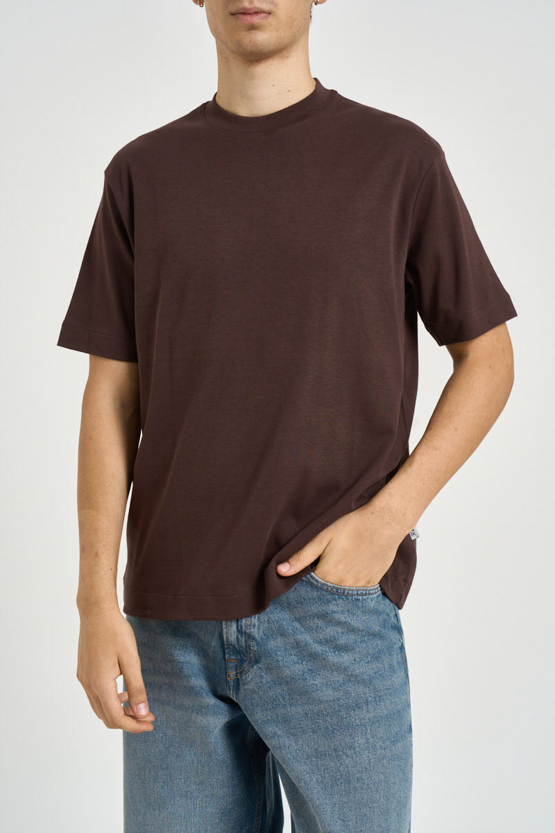 T-shirt uomo girocollo marrone 262079 134 BERNA 