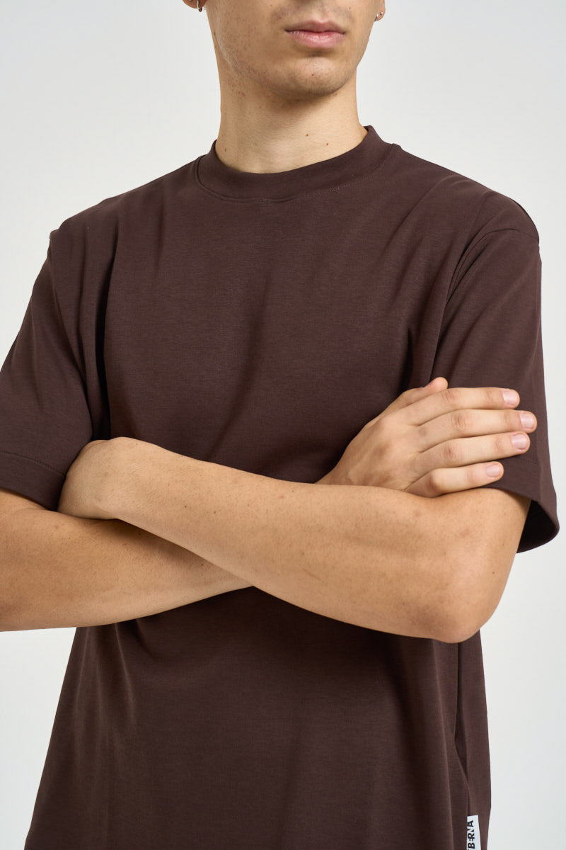 T-shirt uomo girocollo marrone 262079 134 BERNA 