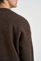 Maglia uomo girocollo marrone 262281 134 BERNA 