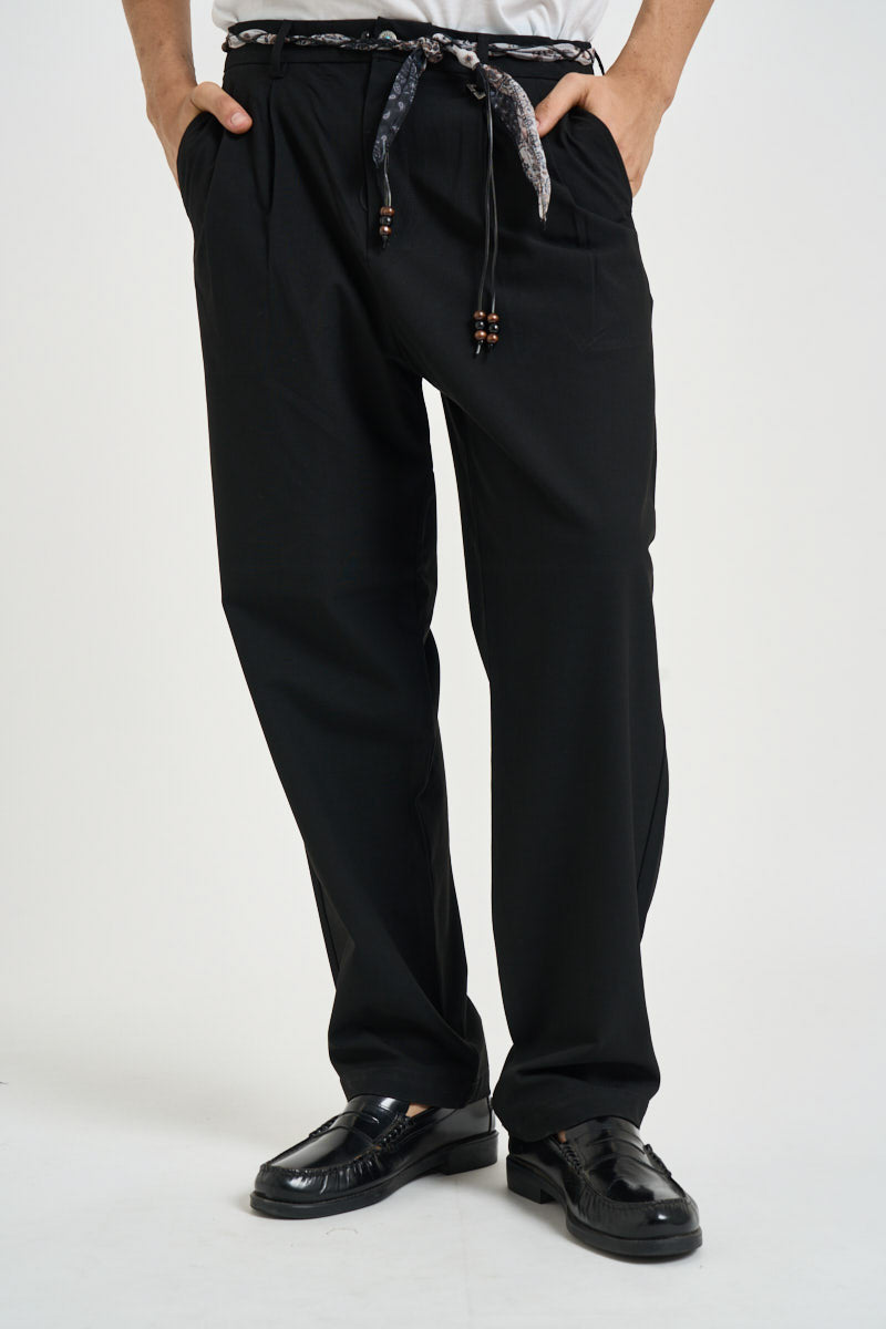 Pantalone uomo sartoriale nero 262303 1 BERNA 