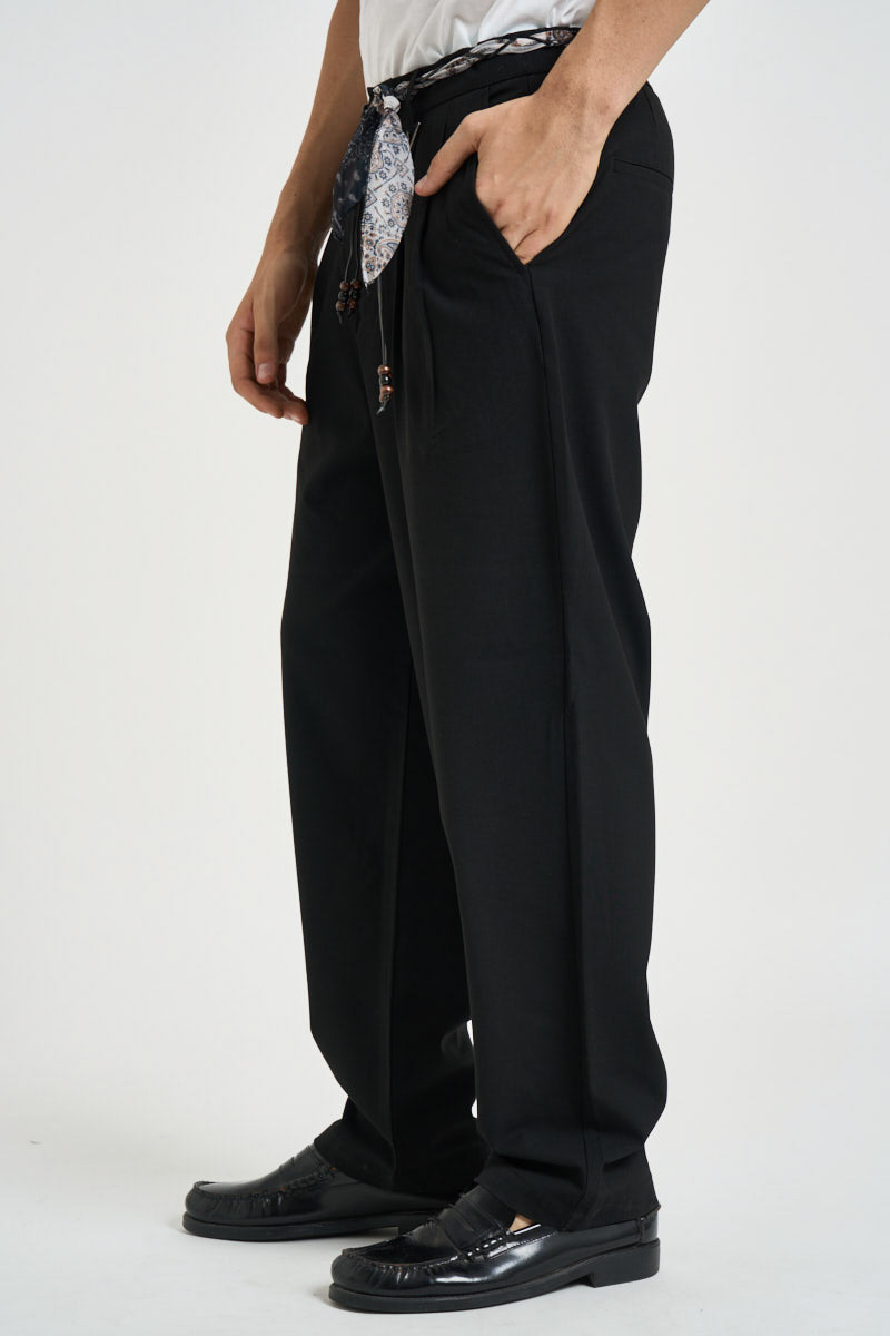 Pantalone uomo sartoriale nero 262303 1 BERNA 