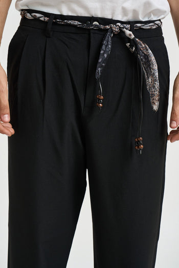 Pantalone uomo sartoriale nero - 4