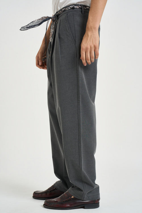 Pantalone uomo sartoriale grigio antracite - 2
