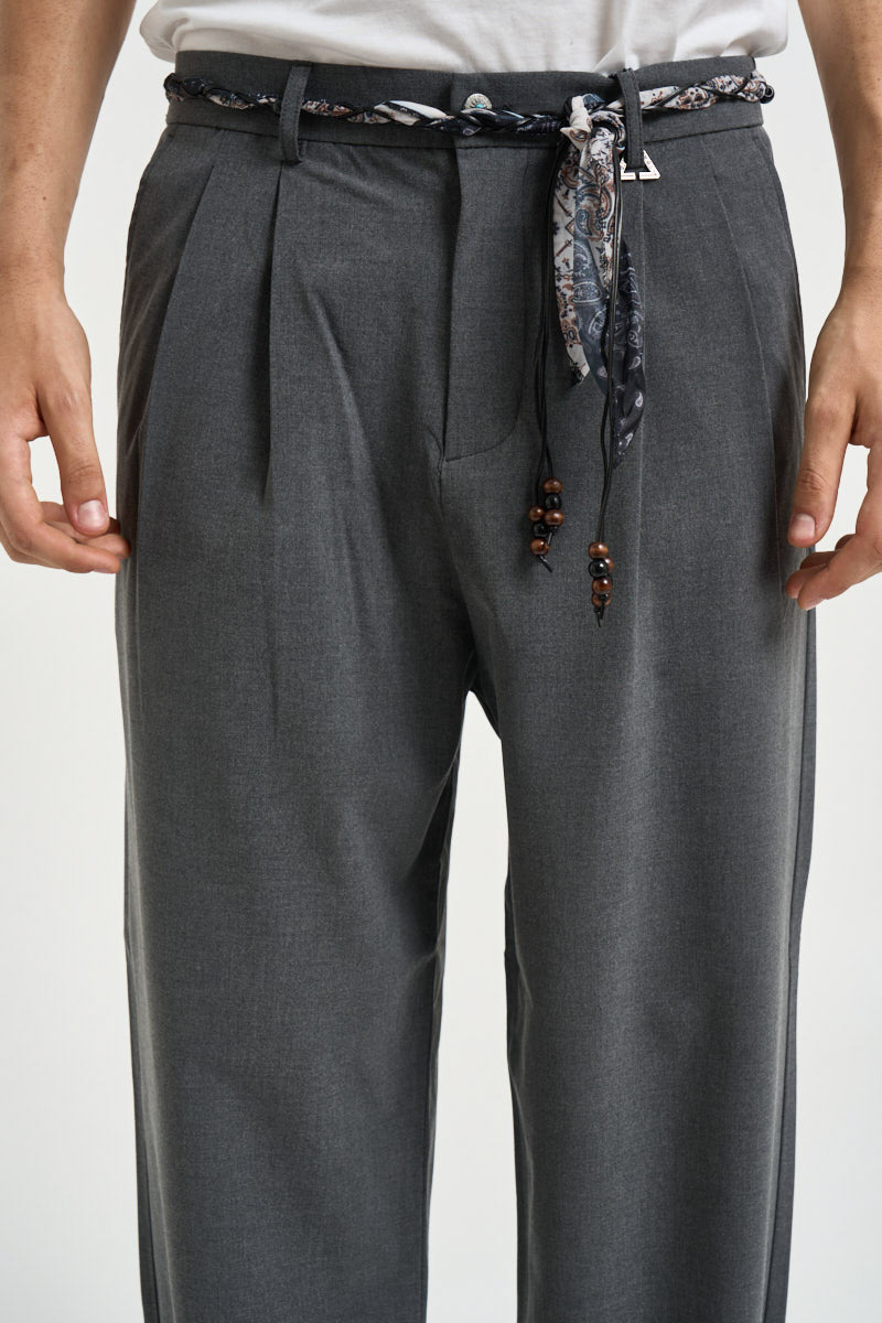 Pantalone uomo sartoriale grigio antracite 262303 23 BERNA 