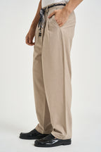 Pantalone uomo sartoriale beige 262303 8 BERNA 