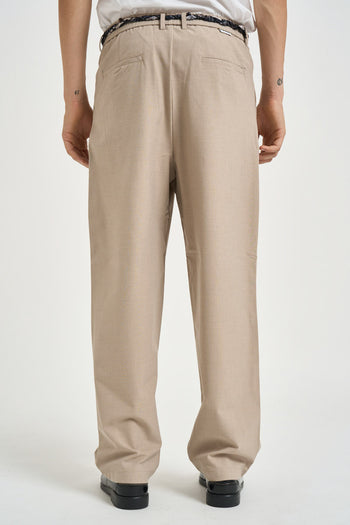 Pantalone uomo sartoriale beige - 3