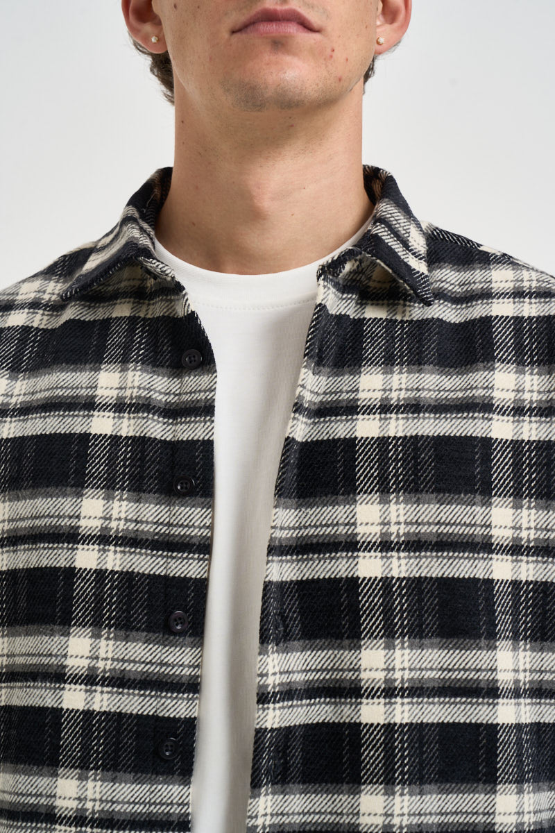 Camicia uomo cropped longslive a quadri multicolor 262371 30 BERNA 