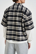 Camicia uomo cropped longslive a quadri multicolor 262371 30 BERNA 
