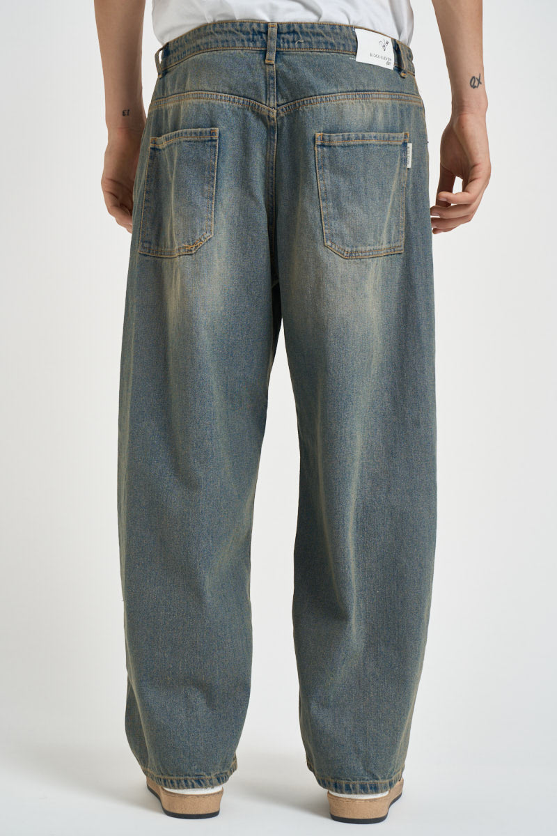 Jeans uomo denim lavaggio vintage celeste 46BLK20 430 BL11 