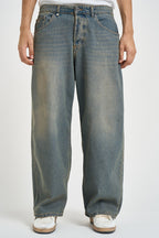 Jeans uomo denim lavaggio vintage celeste 46BLK20 430 BL11 