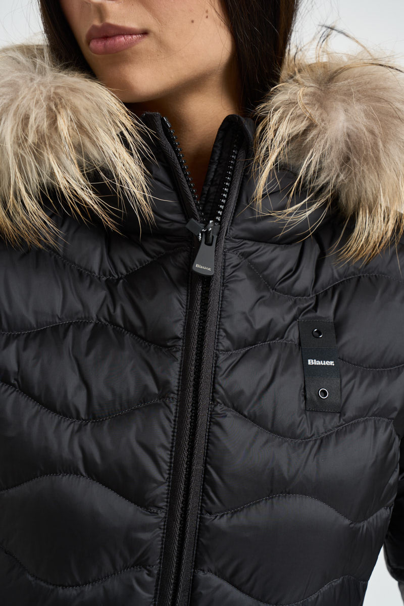 Piumino donna trapuntato nero 26WBLDC03034 999 BLAUER 