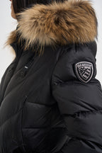 Piumino donna Althea lungo nero 26WBLDK03042 999 BLAUER 