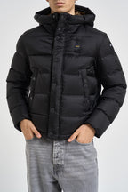 Piumino uomo con cappuccio nero 26WBLUC03025 999LT BLAUER 