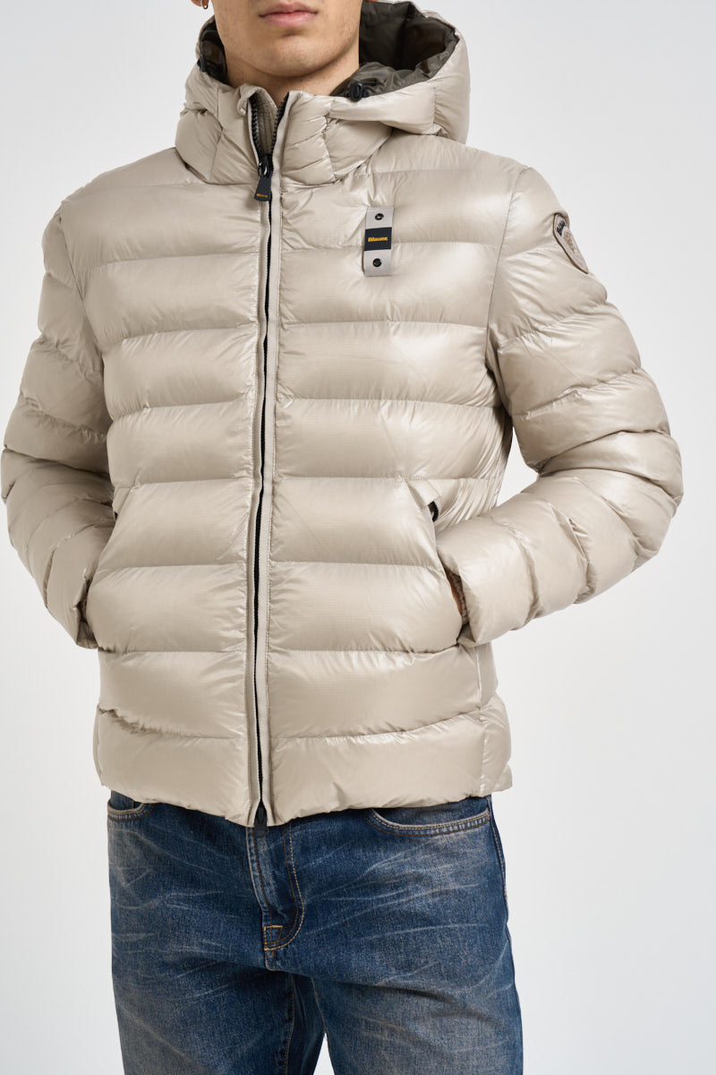 Piumino uomo semi-lucido panna 26WBLUC2054 902AS BLAUER 