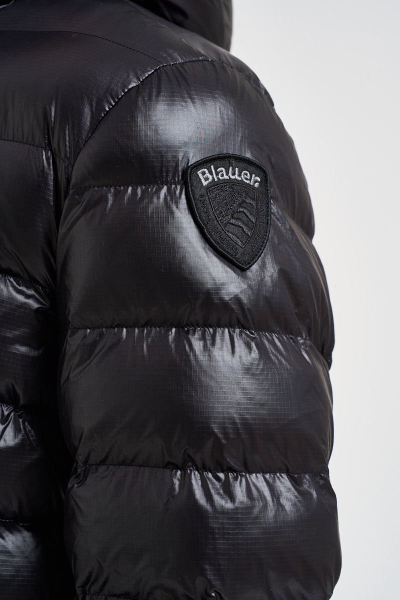 Piumino uomo semi-lucido nero 26WBLUC2054 999 BLAUER 
