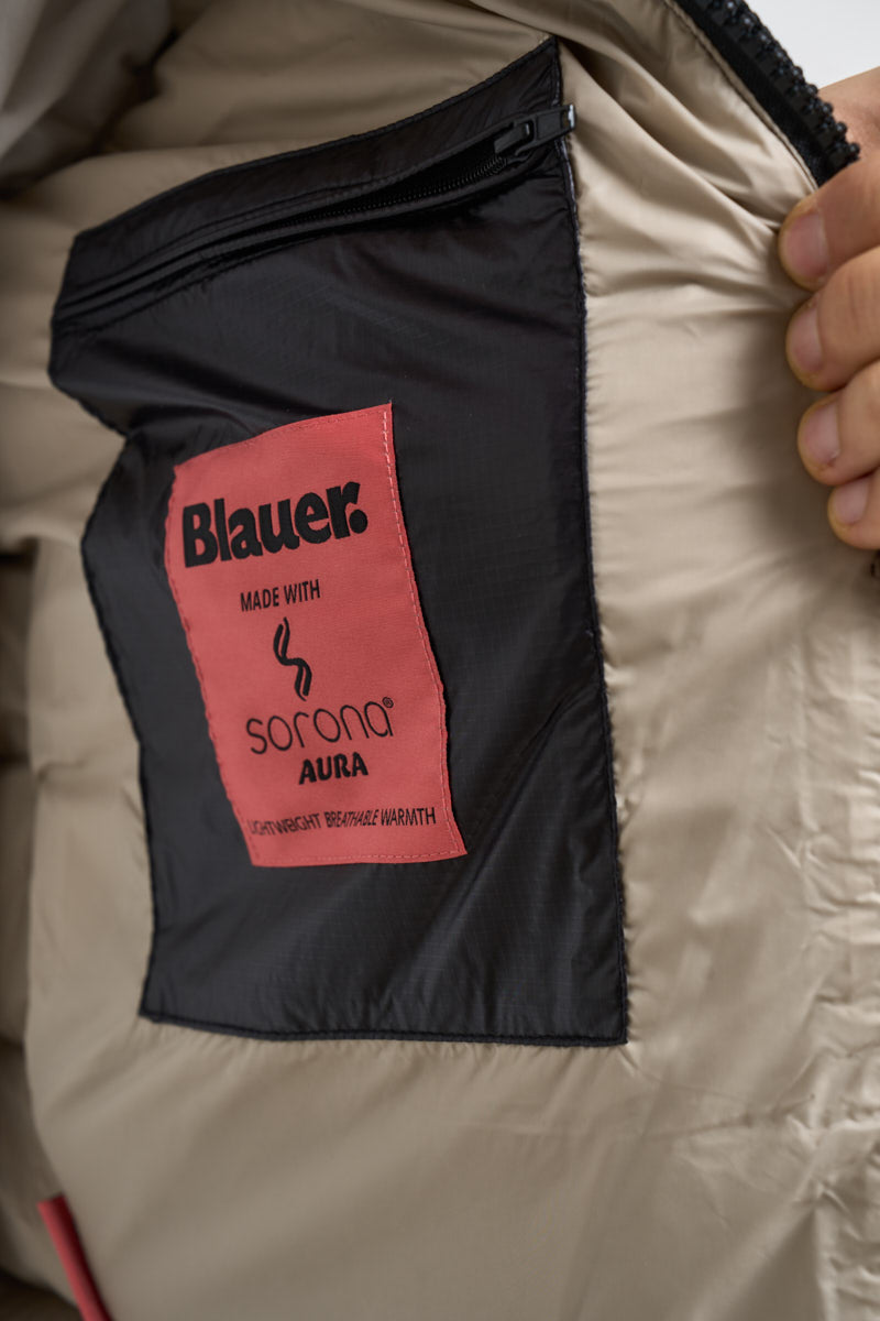 Piumino uomo semi-lucido nero 26WBLUC2054 999 BLAUER 