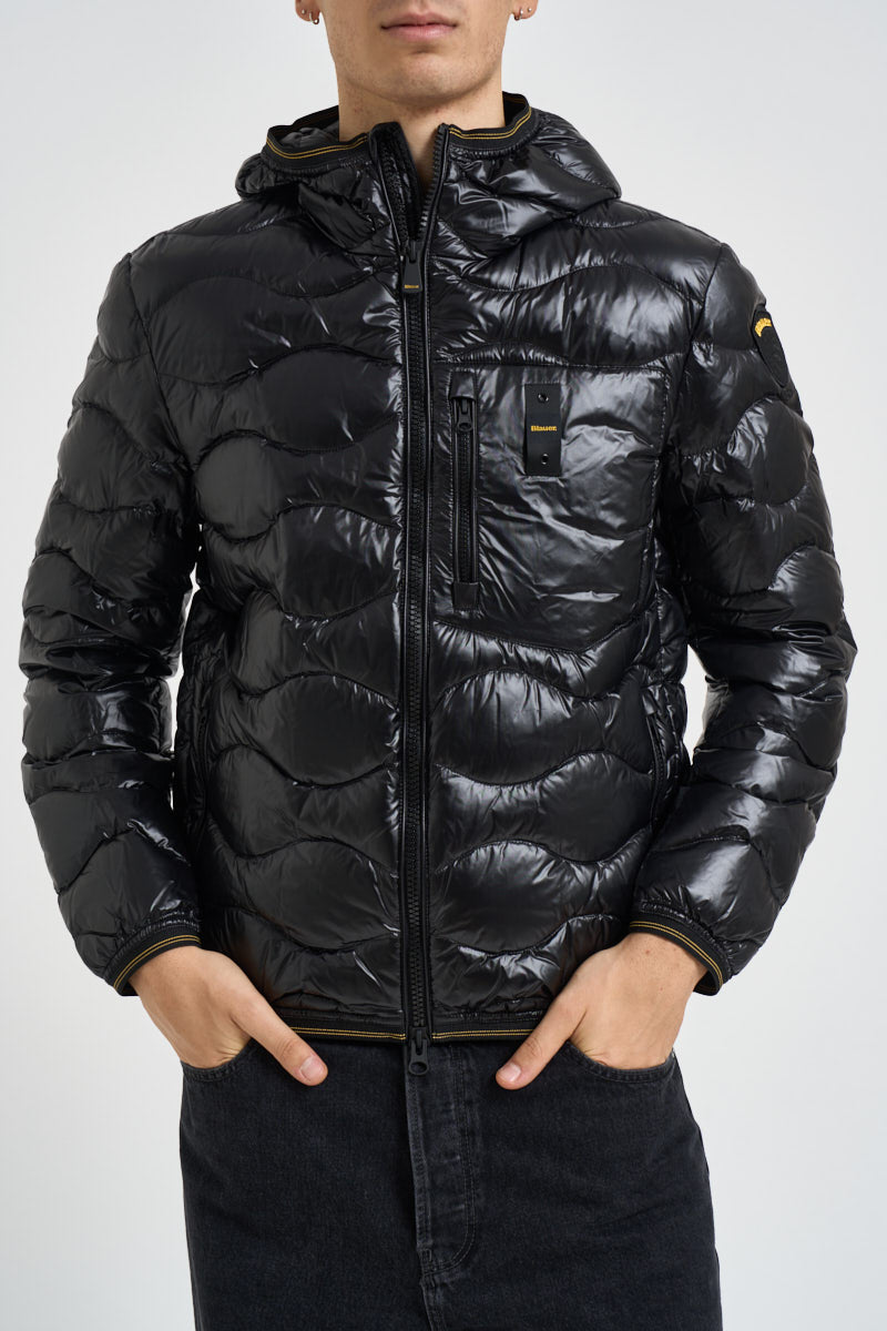 Giubbotto uomo imbottito nero lucido 26WBLUC3064 999 BLAUER 