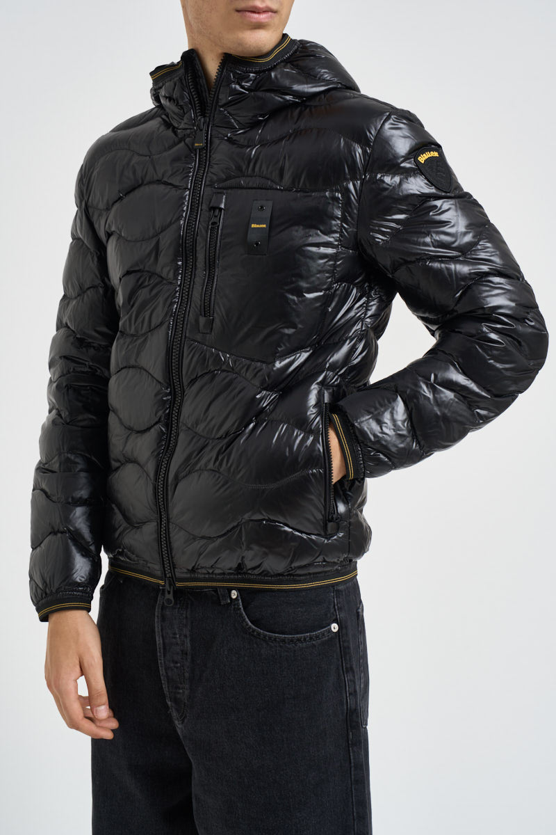 Giubbotto uomo imbottito nero lucido 26WBLUC3064 999 BLAUER 