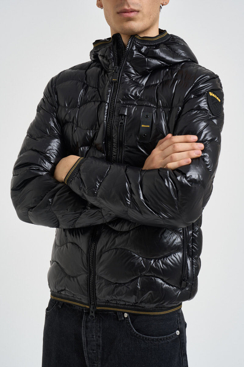 Giubbotto uomo imbottito nero lucido 26WBLUC3064 999 BLAUER 