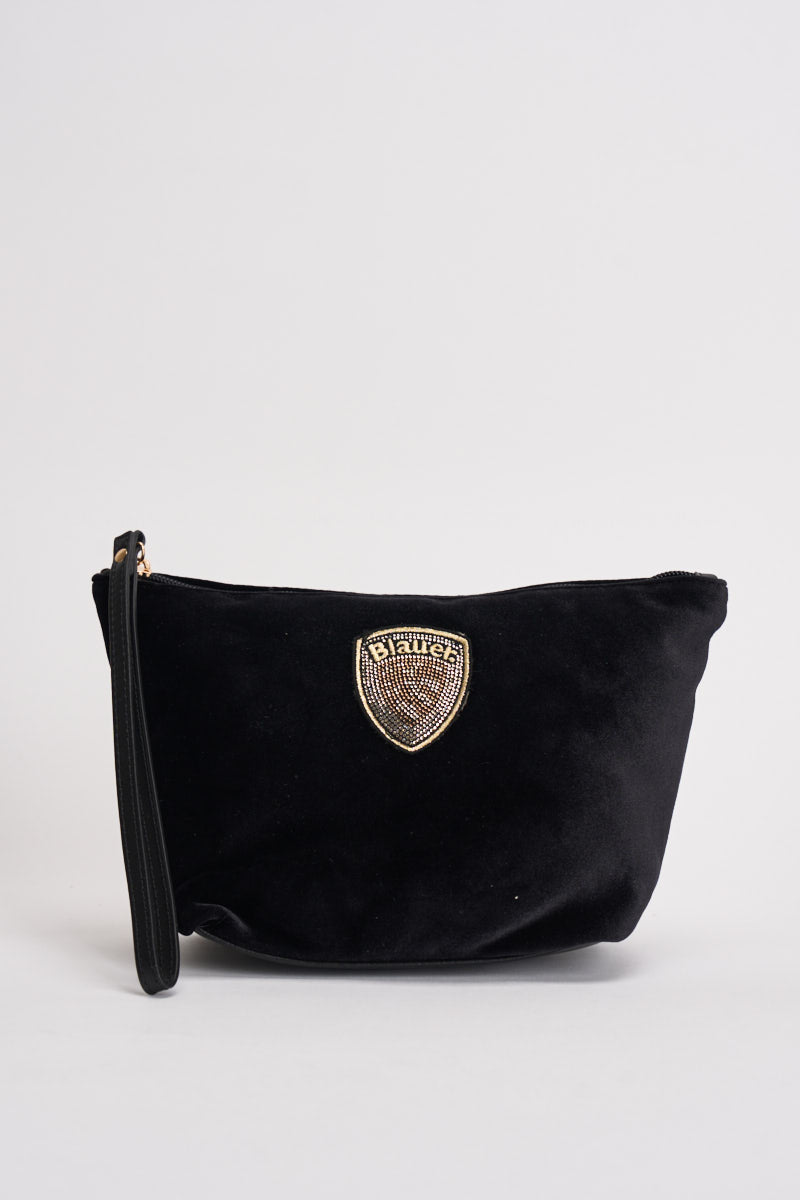 Beauty case donna in velluto nero F6DEBBY BLK BLAUER 