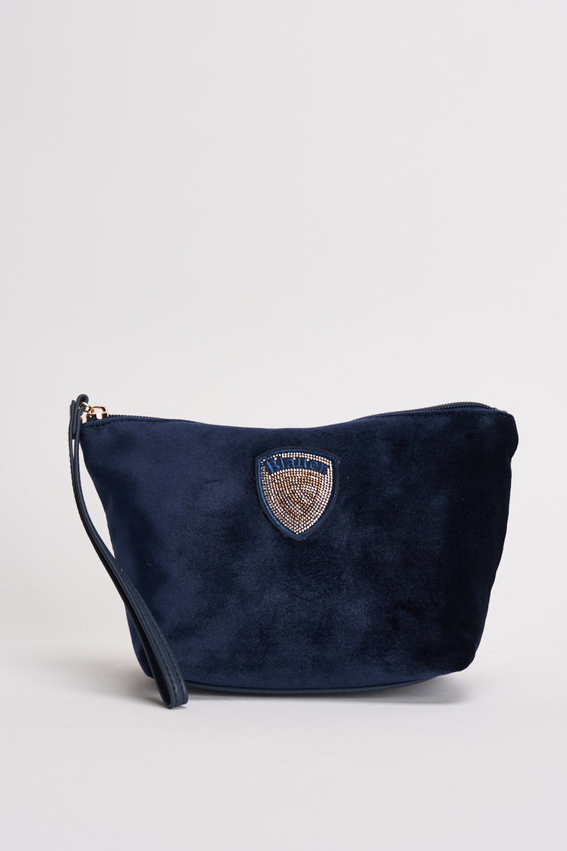 Beauty case donna in velluto blu F6DEBBY NAVY BLAUER 