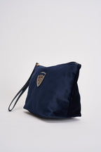 Beauty case donna in velluto blu F6DEBBY NAVY BLAUER 
