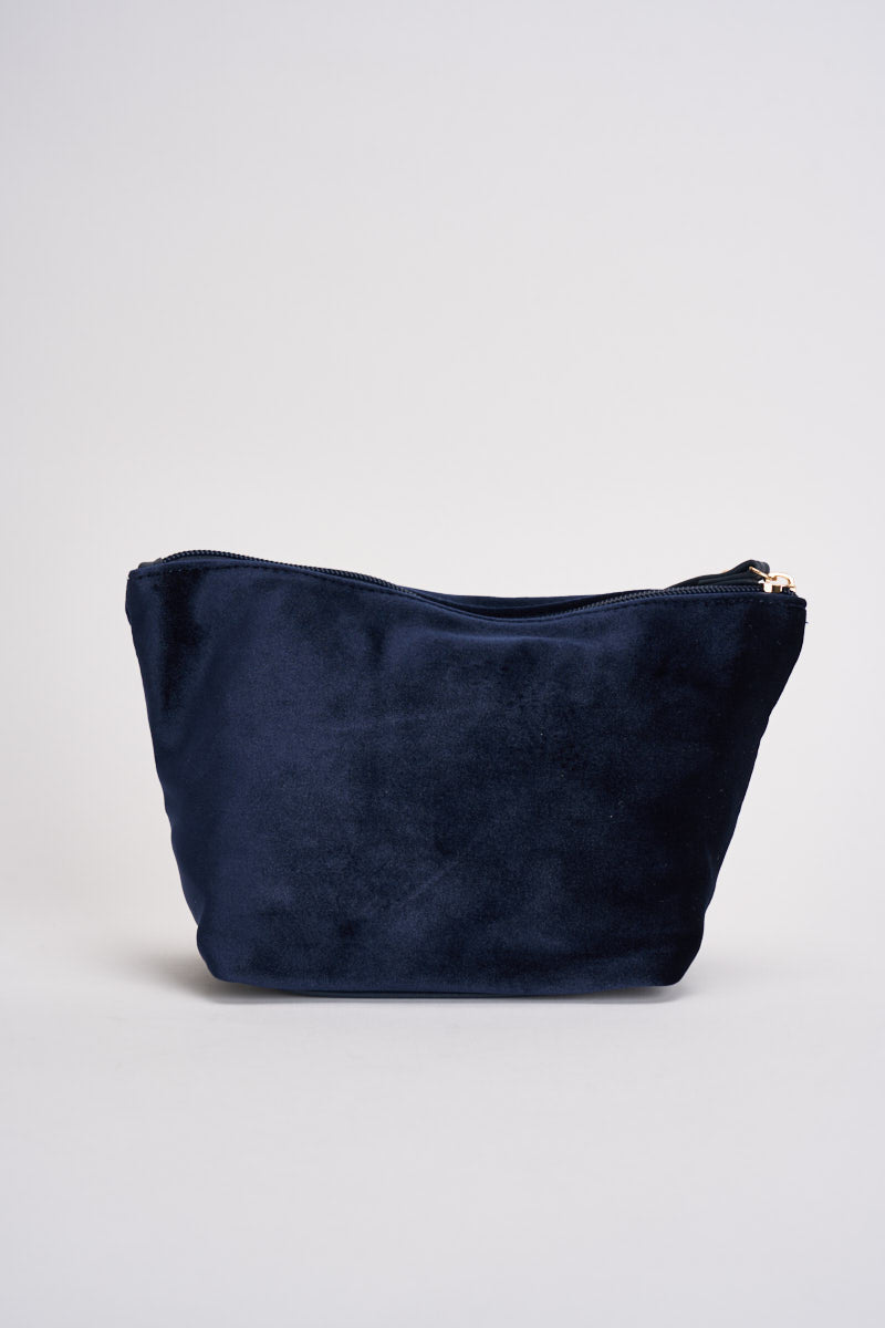 Beauty case donna in velluto blu F6DEBBY NAVY BLAUER 