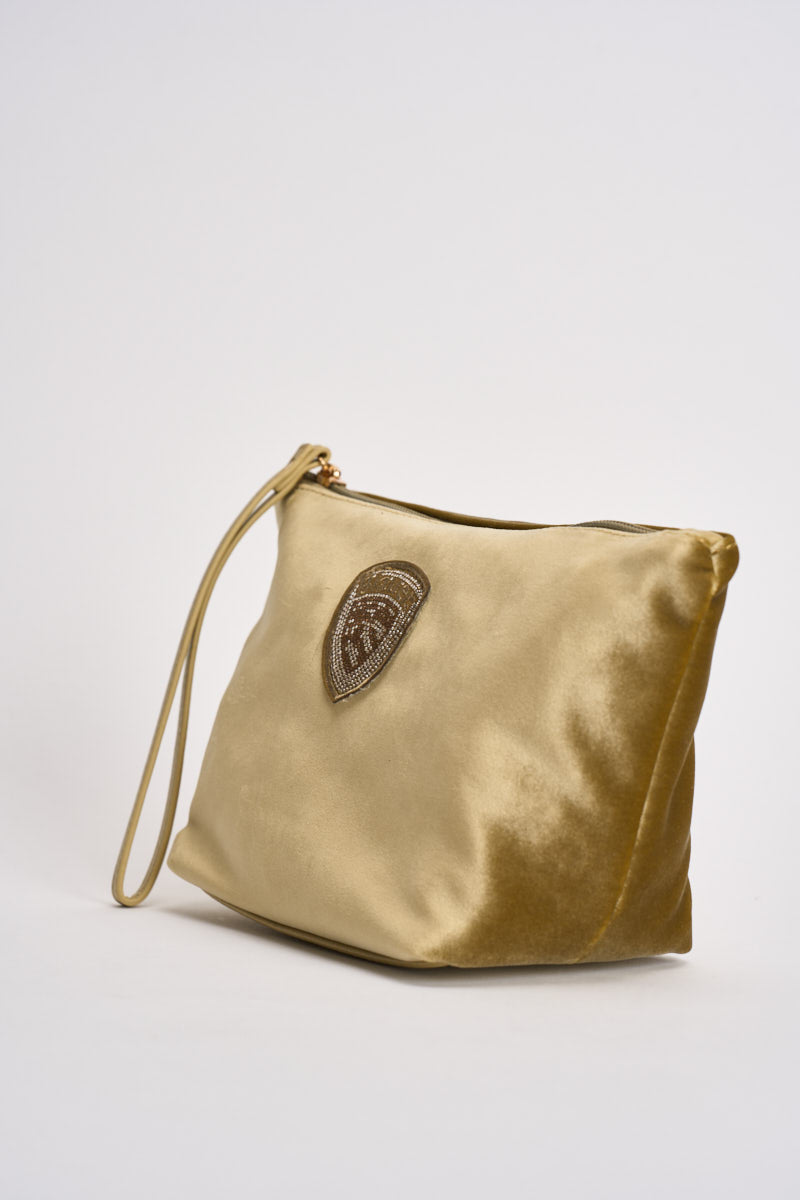 Beauty case donna in velluto verde F6DEBBY OLI BLAUER 
