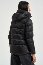 Piumino donna corto nero 6012ROMA DLC690 BOMBOOGIE 