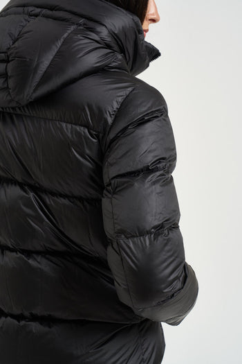 Piumino donna midi nero - 5