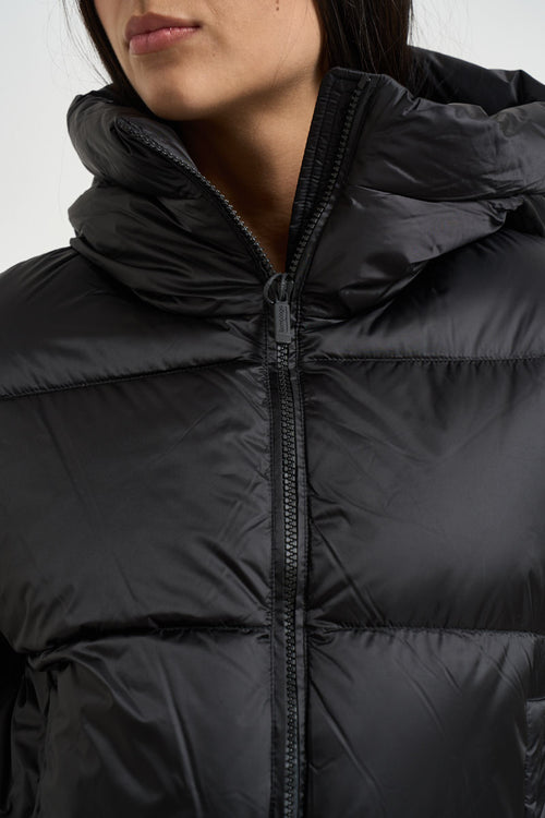Piumino donna corto nero - 2