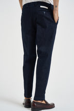 Jeans uomo con pinces in denim blu scuro BELLOJ 40019541 BRIGLIA 