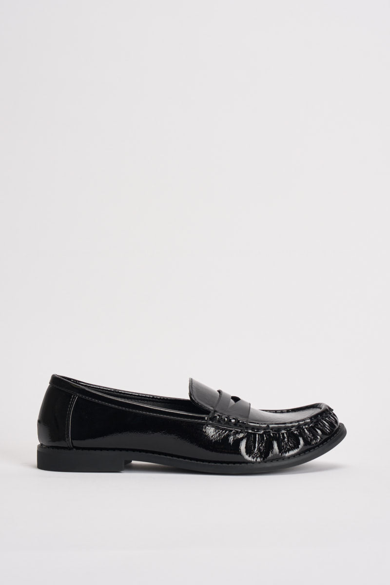 Mocassini donna in vernice nera 3060 NERO CAFFÈ NERO 